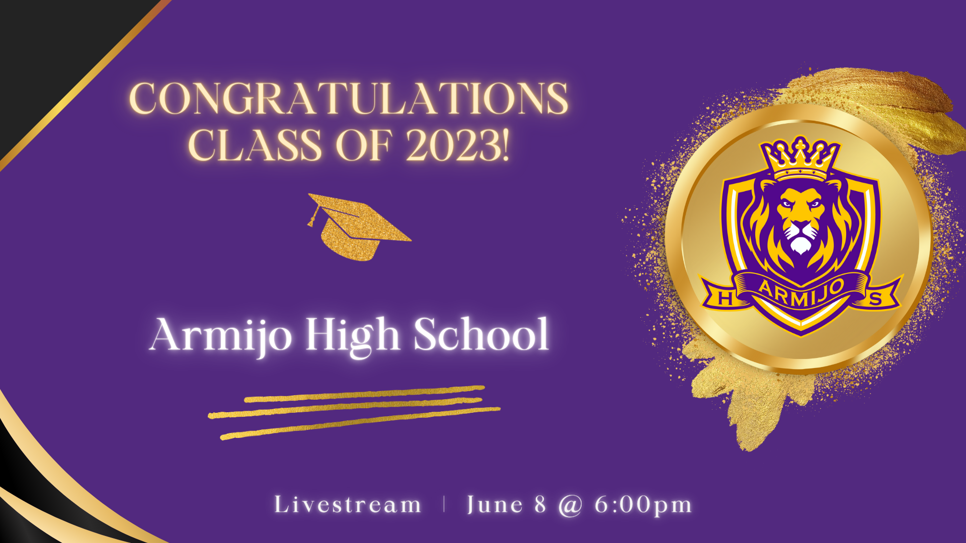 Congratulations Graduate - Armijo High School Graphic