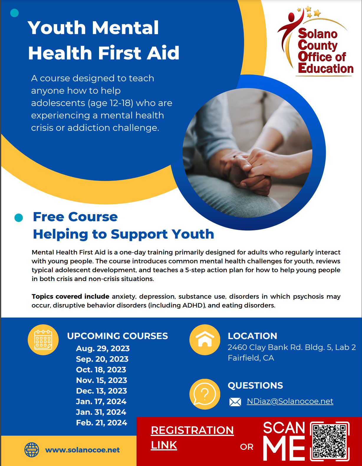 YOUTH MENTAL HEALTH FIRST AID