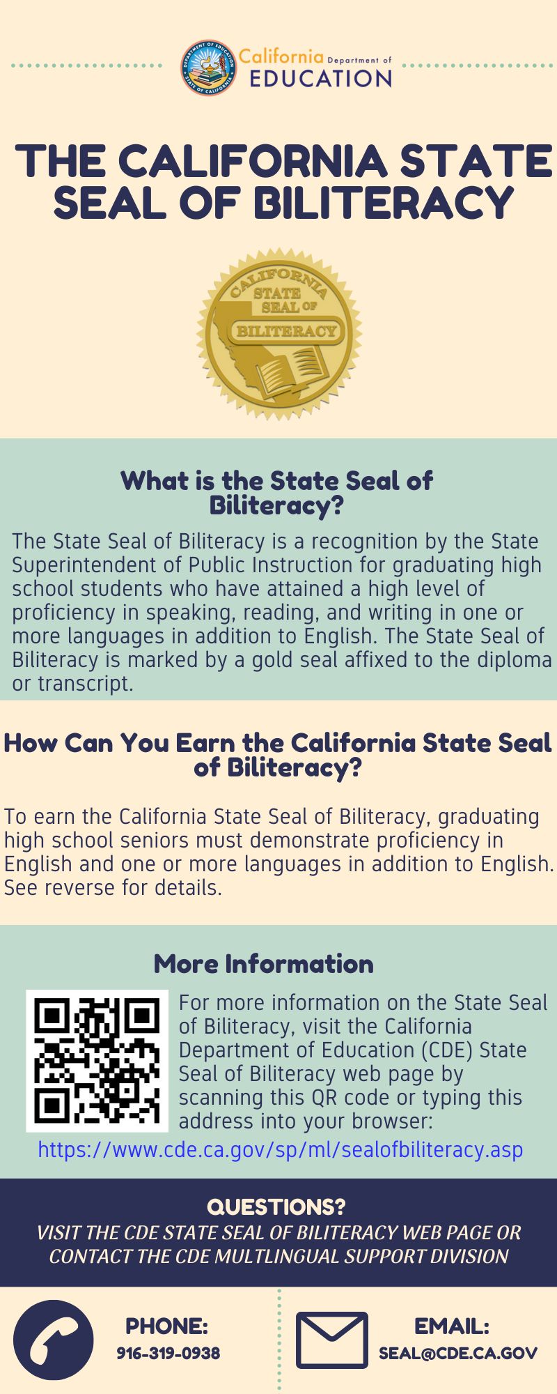 The CA State Seal of Biliteracy