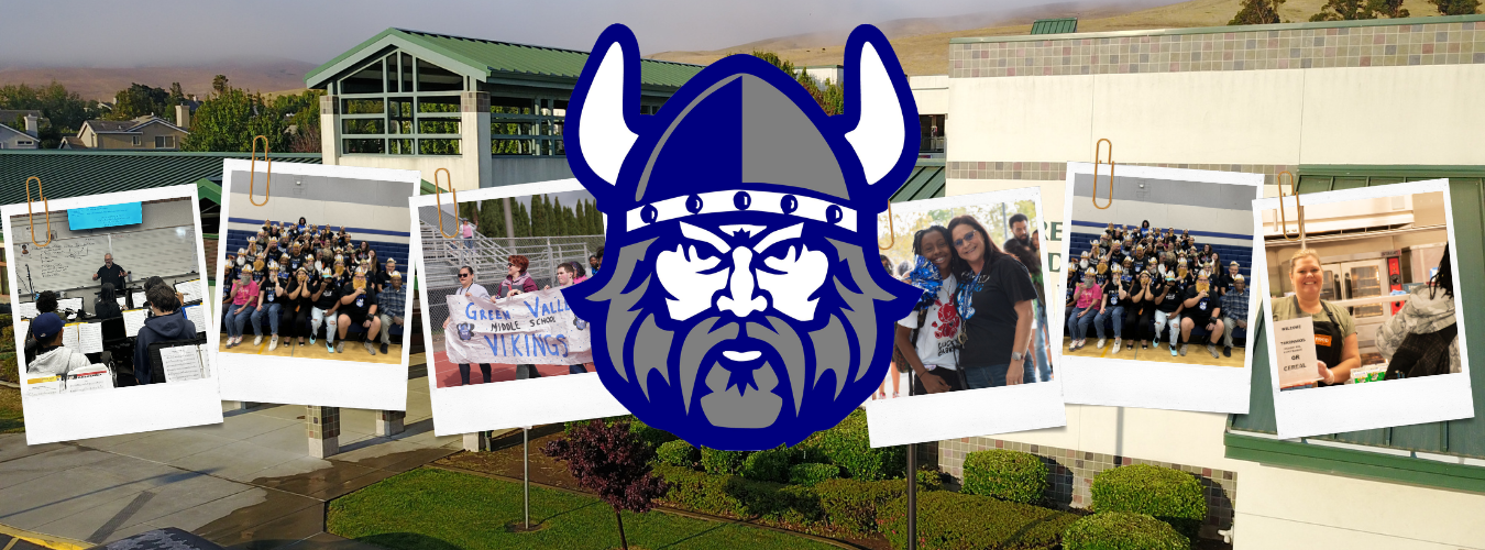 Green Valley Middle School Banner showcasing the school in honor of it being named  as a California Distinguished School