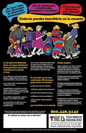homeless and foster care information in Spanish