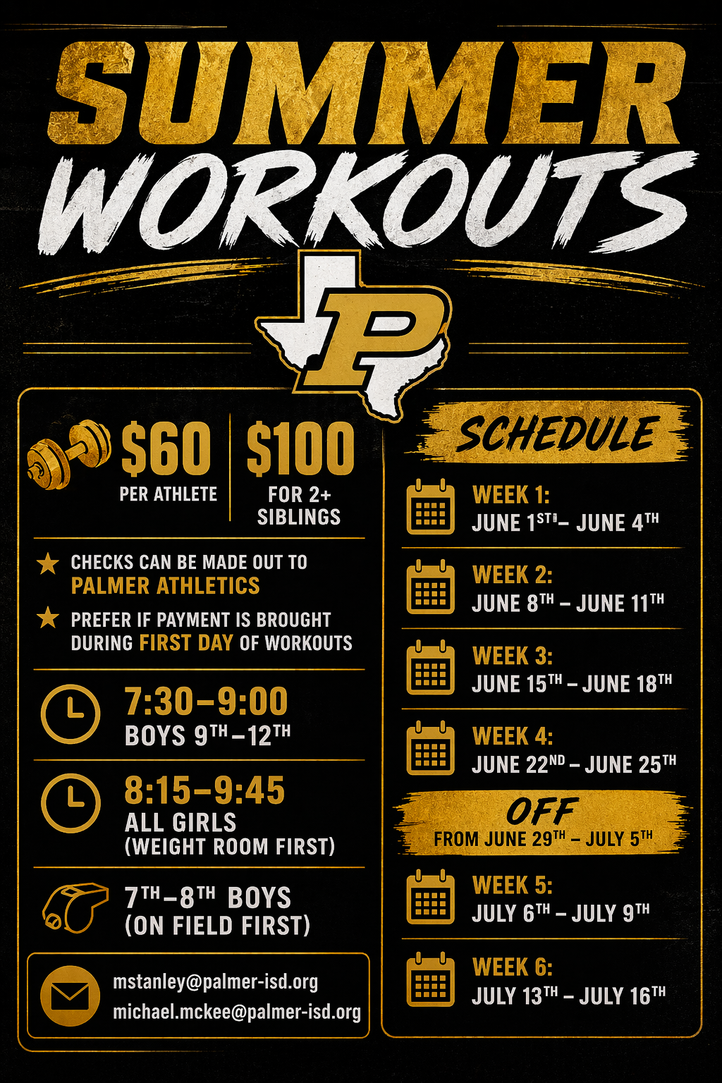 summer workouts