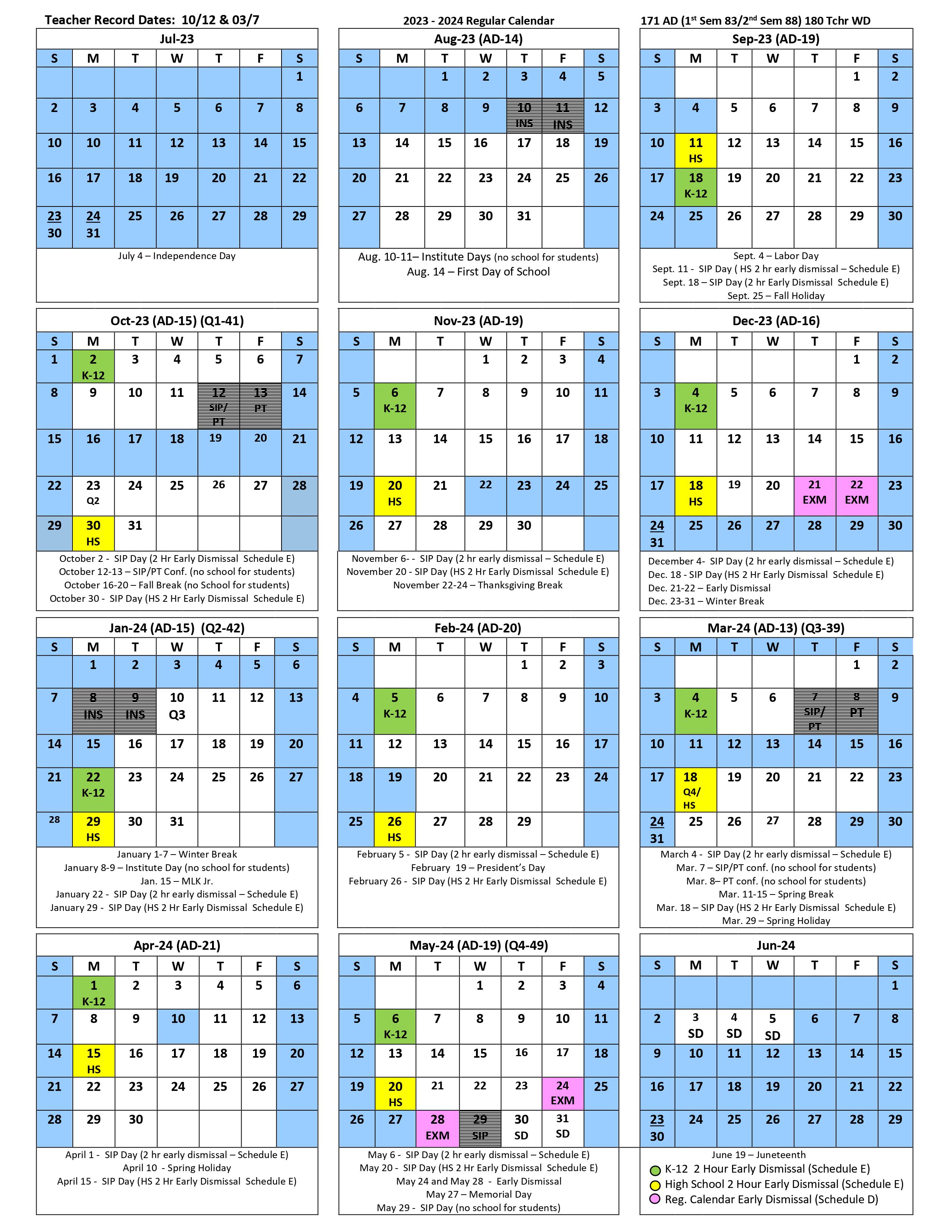 2324 Calendar