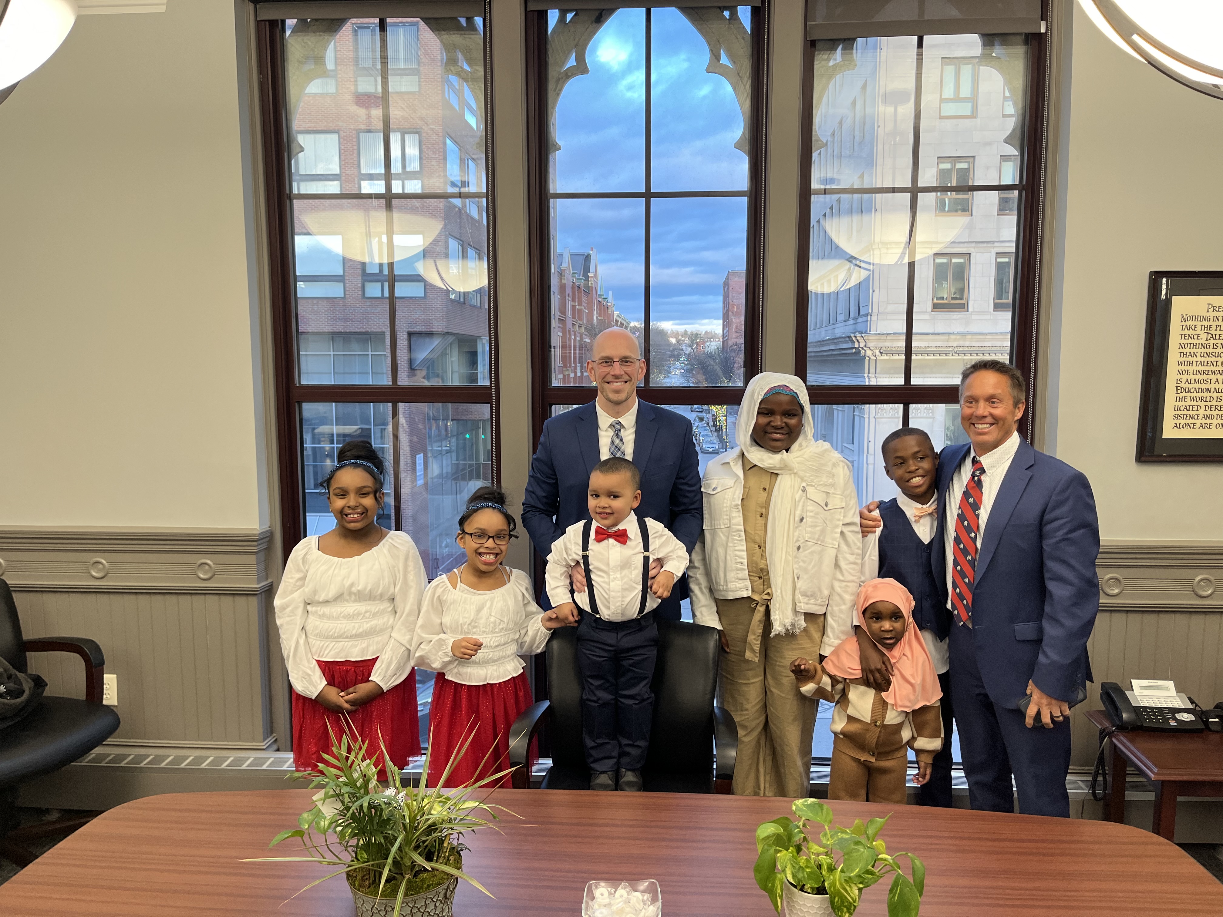 McDonough students joined Mayor Ruais and Principal Mr. DiBenedetto at last night's School Board meeting!