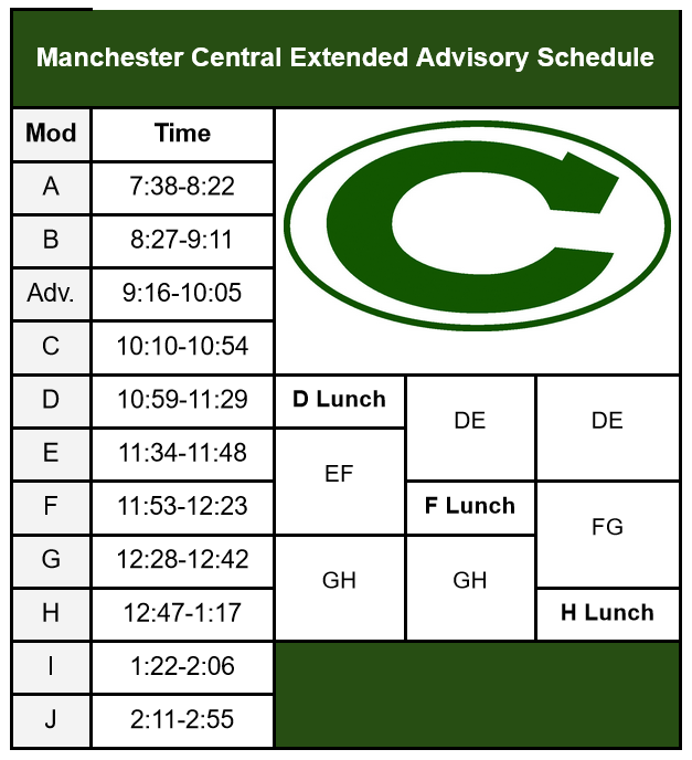 Extended Advisory Schedule