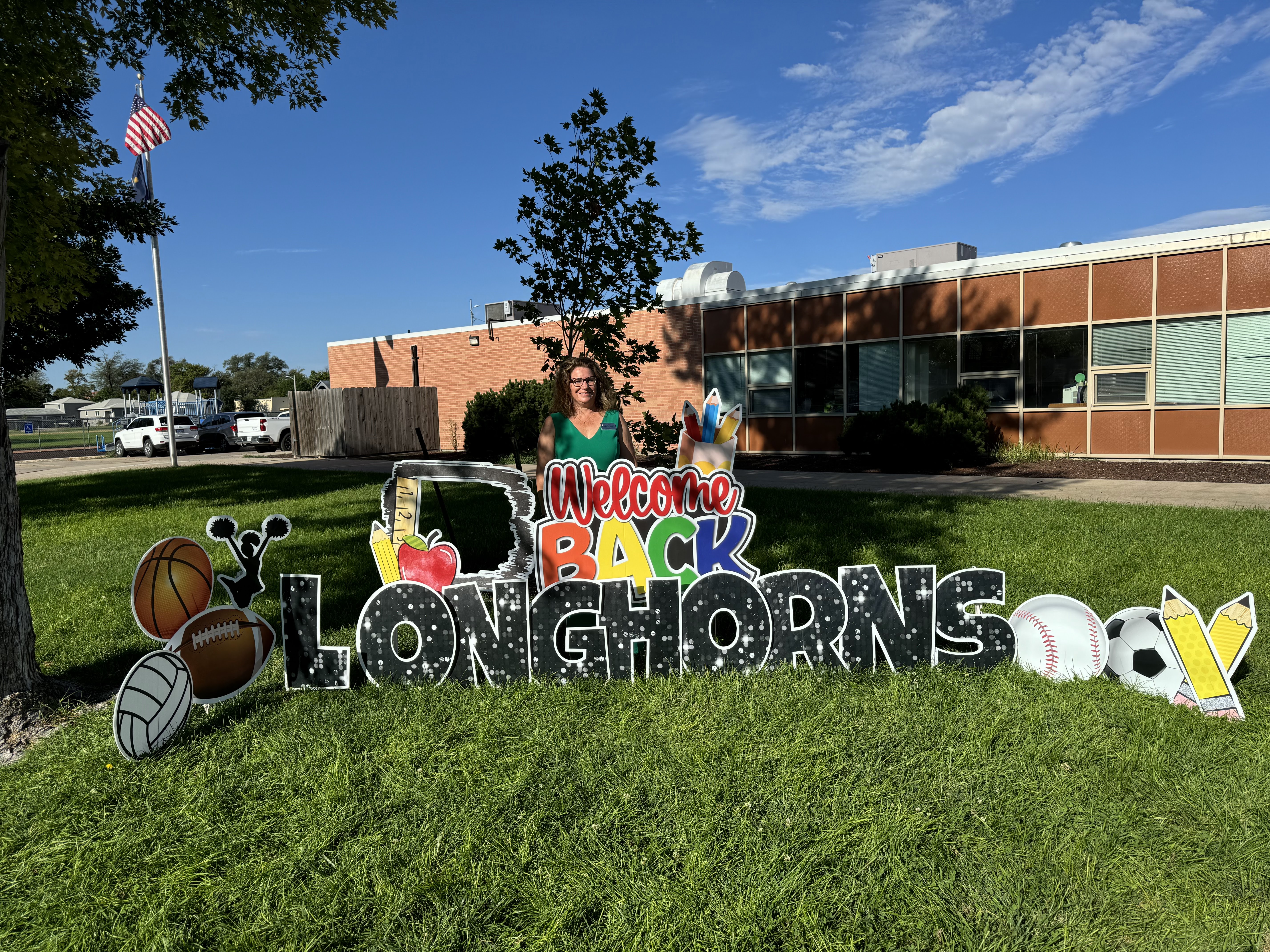 Welcome back Longhorns lawn sign