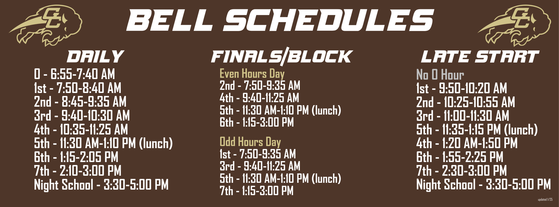 Bell Schedule