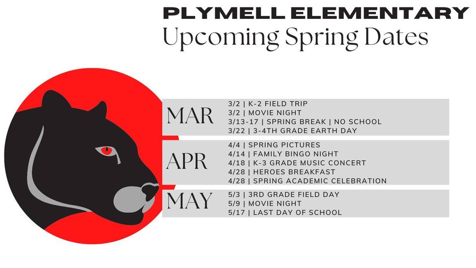 Plymell Upcoming Events