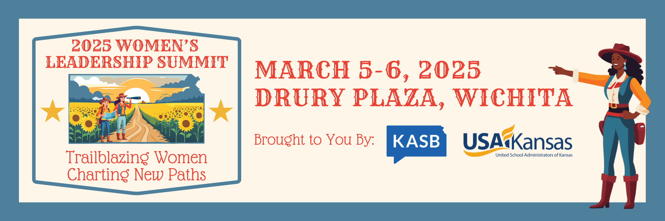 Women's Leadership Summit - March 1-2, 2023; Drury Plaza Hotel Broadview; Wichita, KS