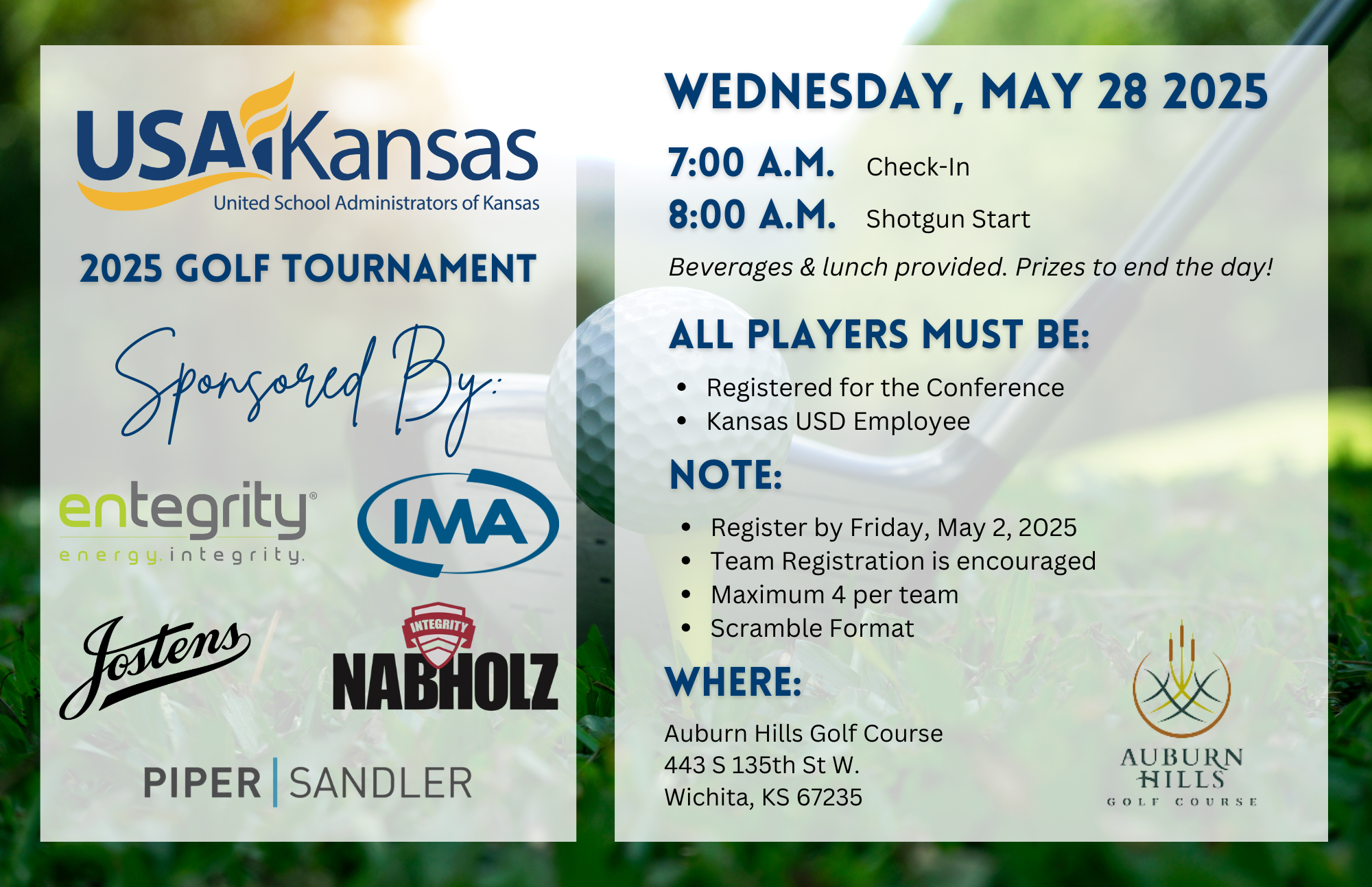 2025 Golf Tournament