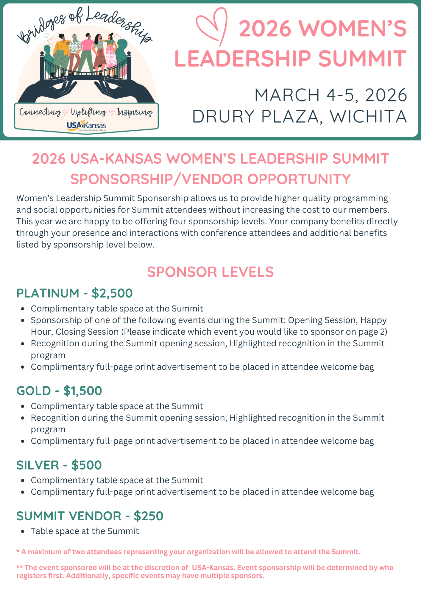 Sponsorship Information