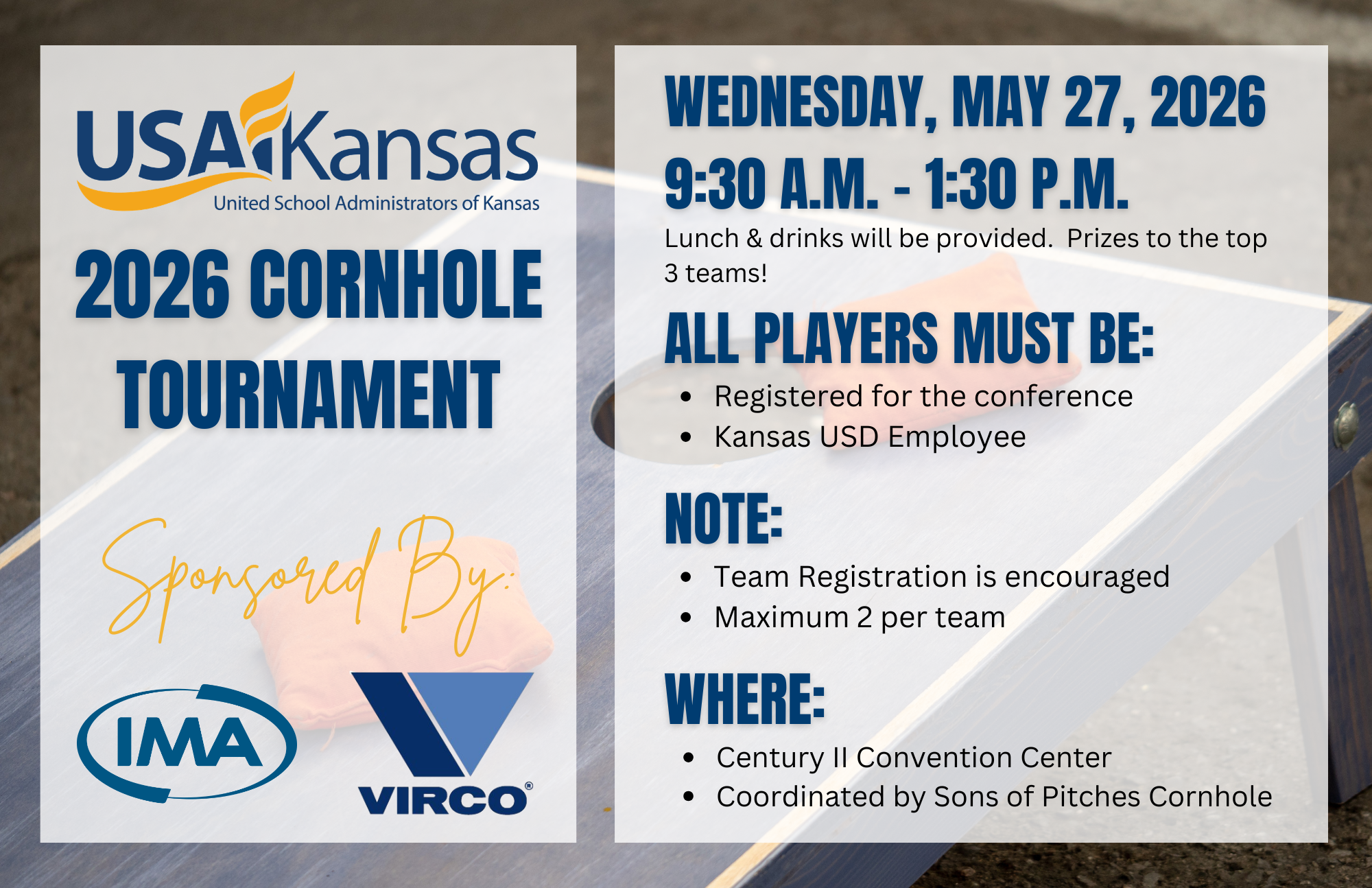 2026 Cornhole Tournament