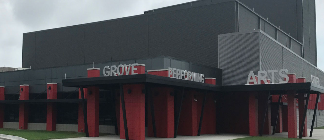 grove performing arts center building 