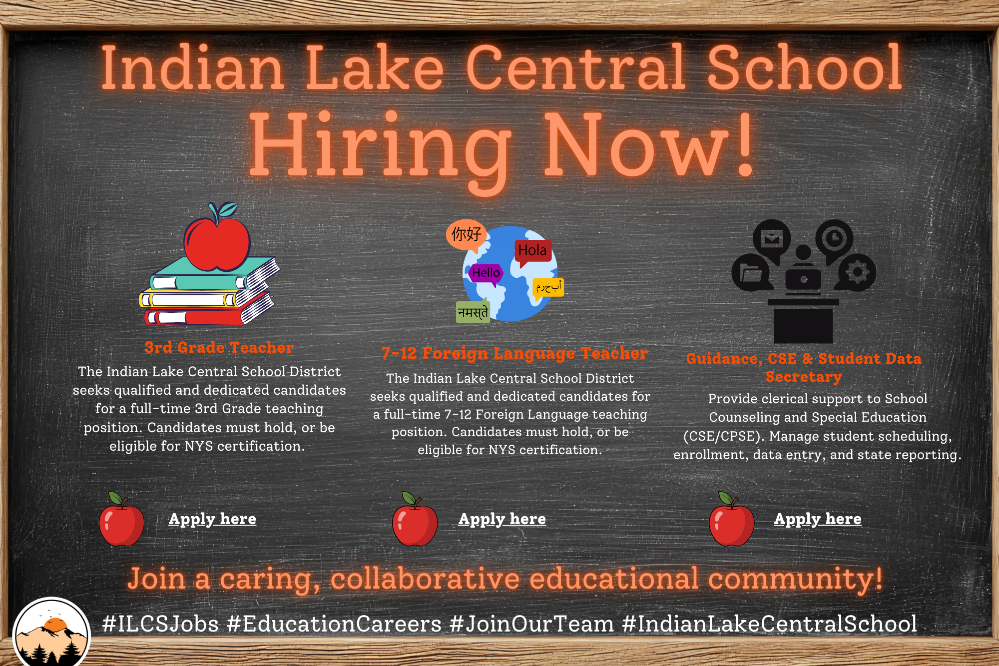 ILCS is Hiring!