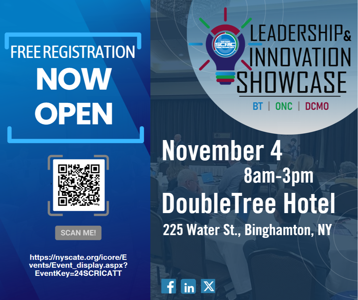 Leadership and Innovation November 4, 8 am to 3 pm at the double Tree Hotel in Binghamton NY