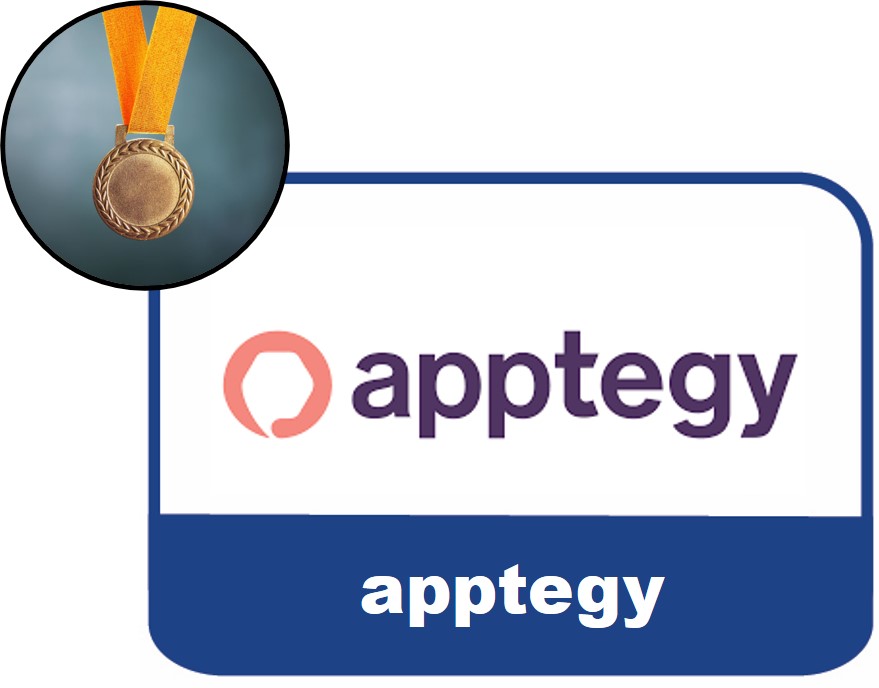 apptegy logo with bronze medal 