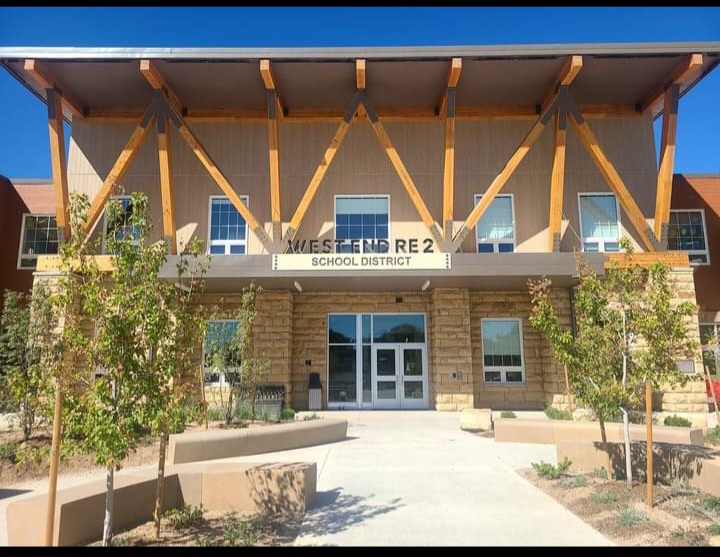 Front of the building main enterance