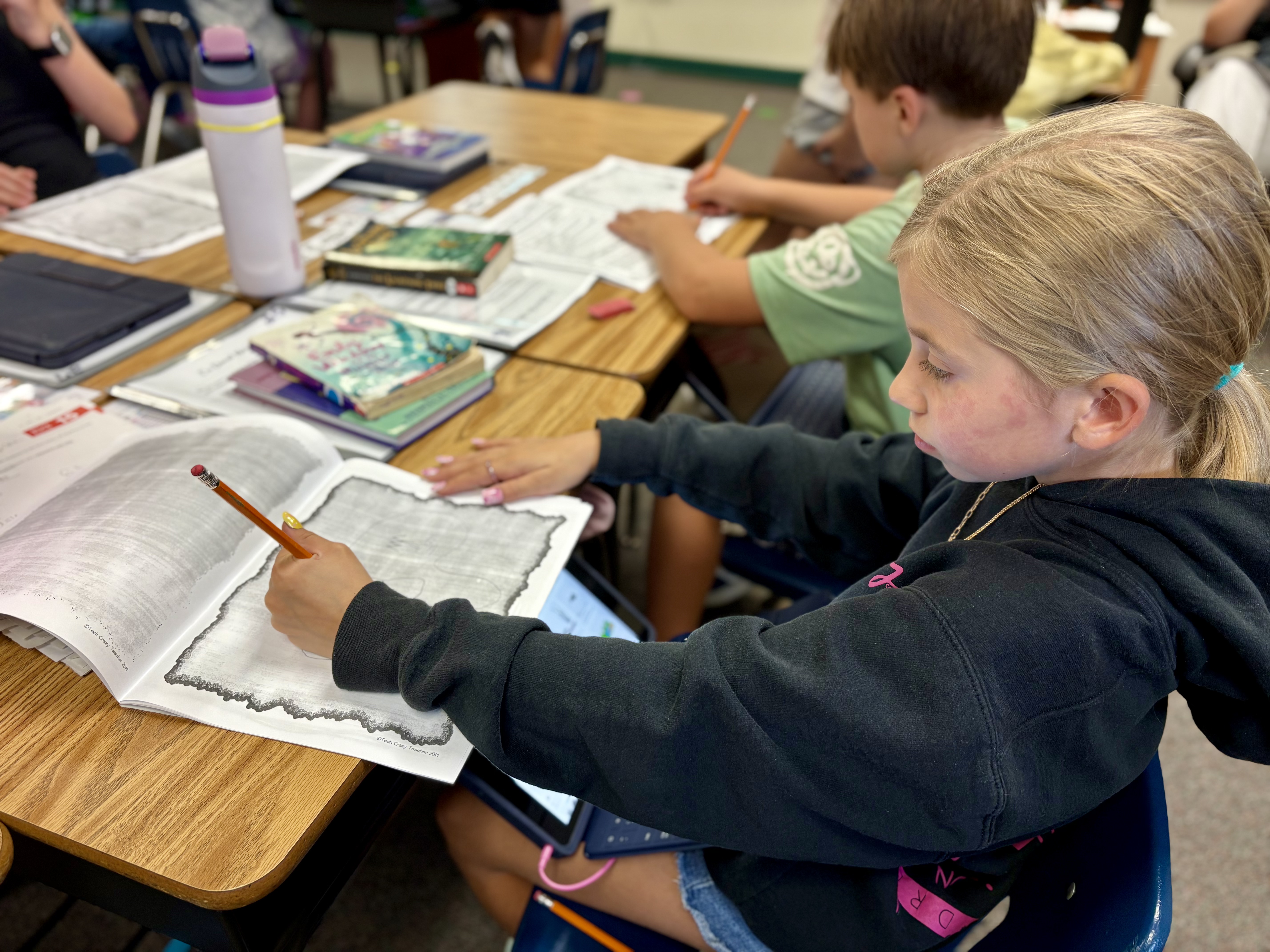 Girl learning