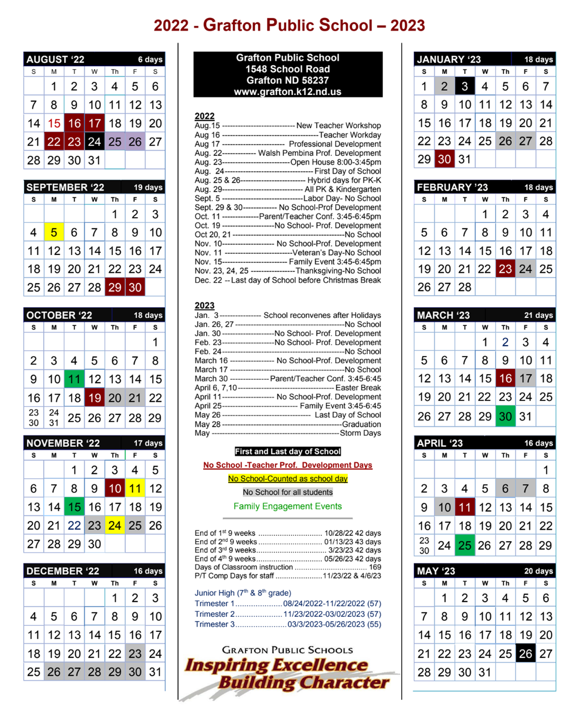 District Calendar PDF