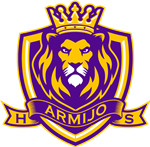 lion on a shield with crown with title armijo