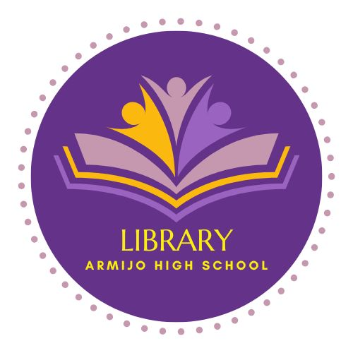 purple and yellow image of a AHS library