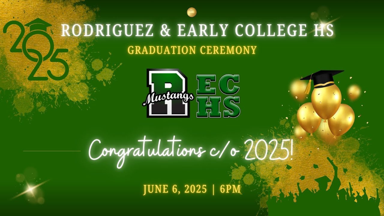 Rodriguez High School graduation banner