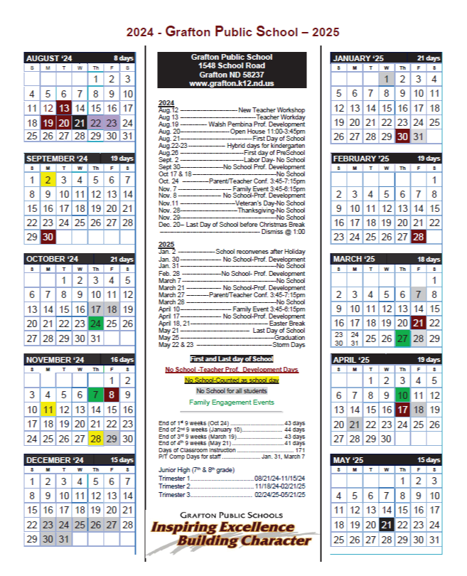 24-25 District Calendar