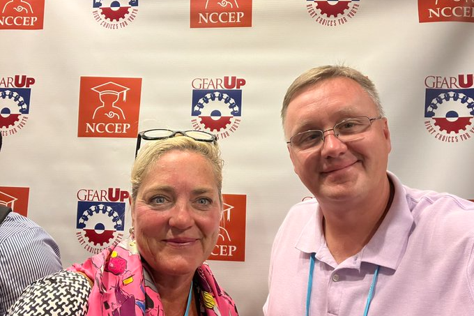 Executive Director, Gretchen Wetzel and GEARUP Director, Terry Sullivan