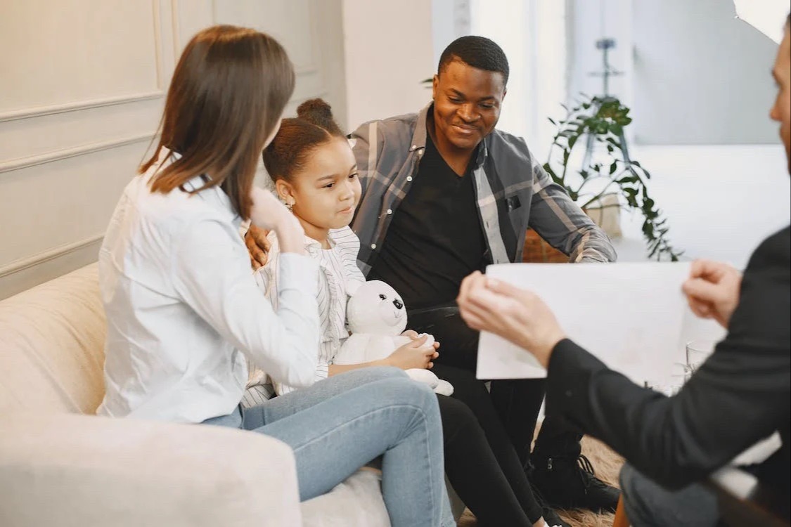 Family with Counselor