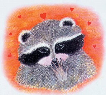 "Kissing Hand" Raccoon