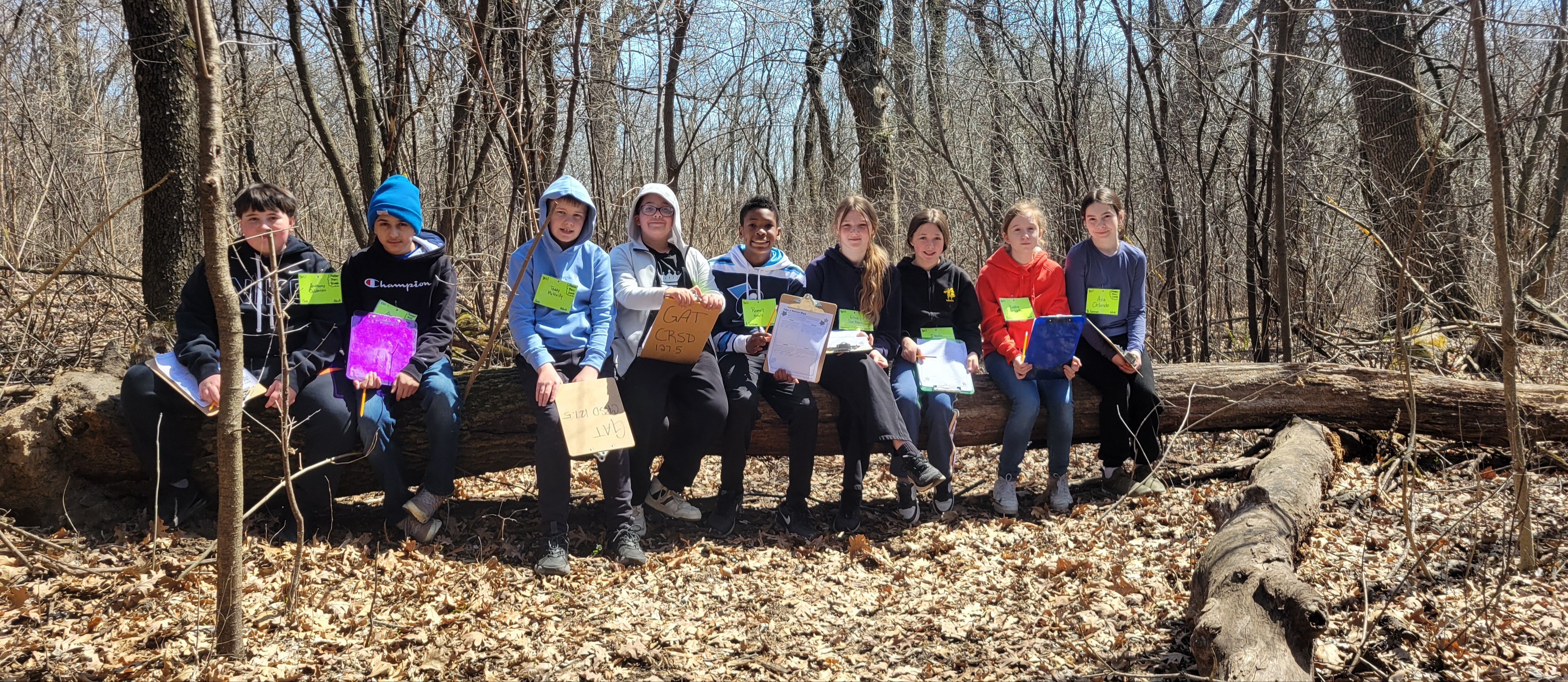 a group of students in a field trip