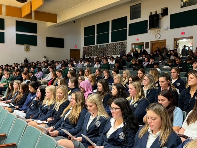 Mercy girls @ Feast of St. Francis Mass