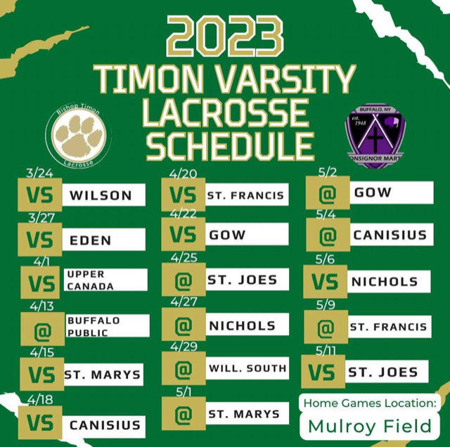 Bishop Timon - 23 Lacrosse Schedule
