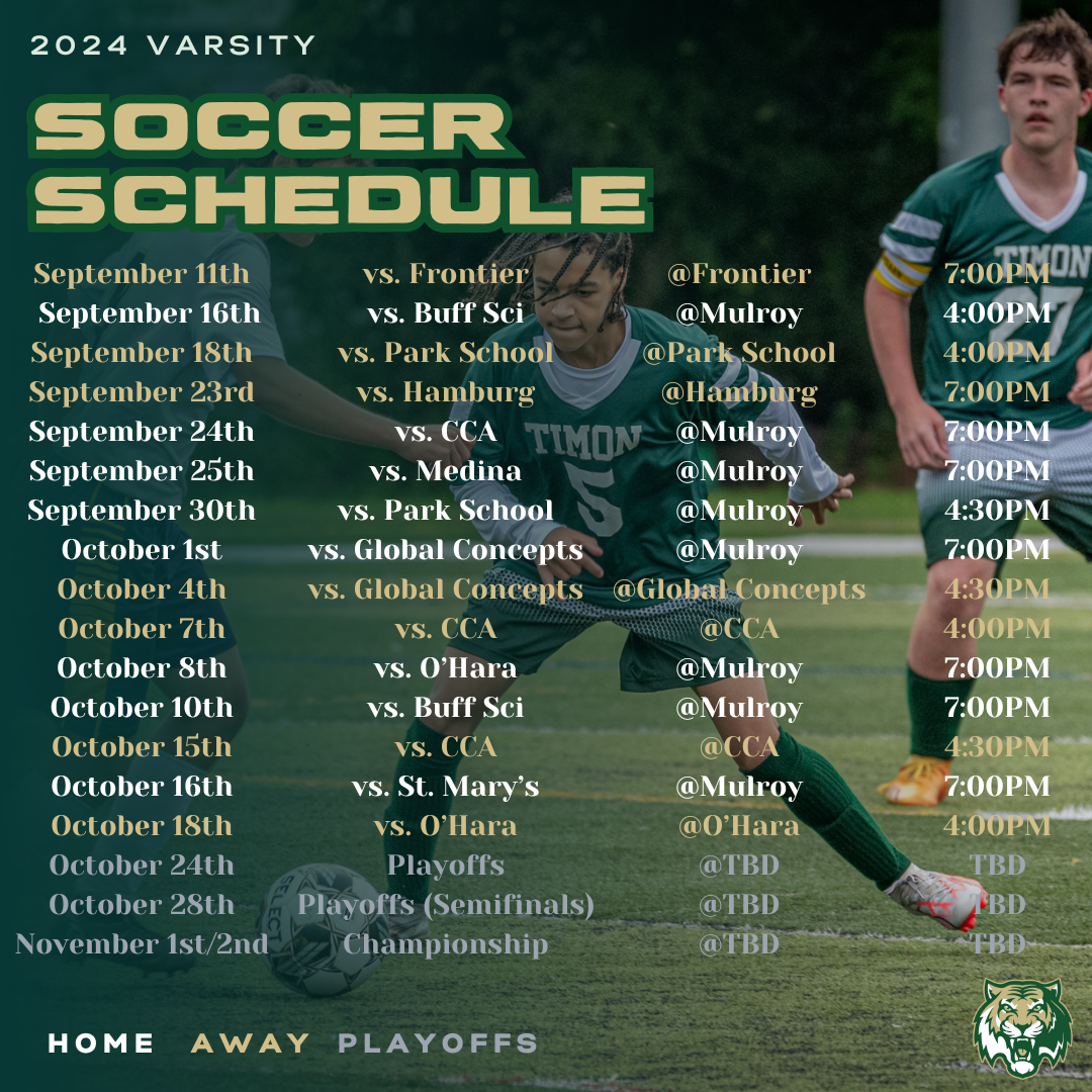 Timon Varsity Soccer 