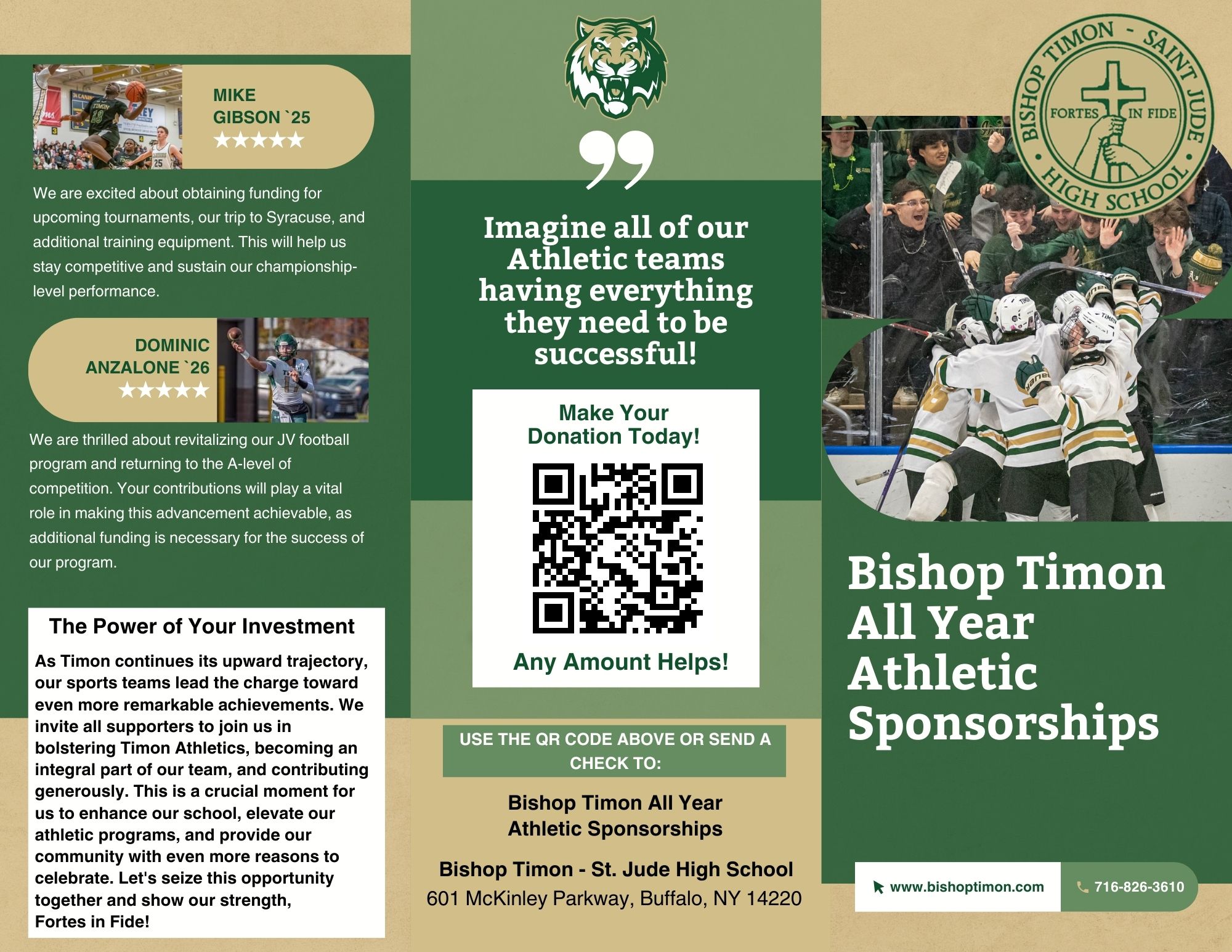 Bishop Timon - All Year sponsorships