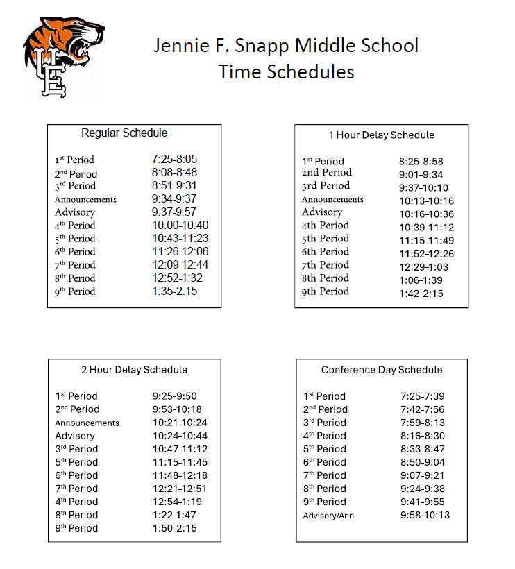 JFS Bell Schedule