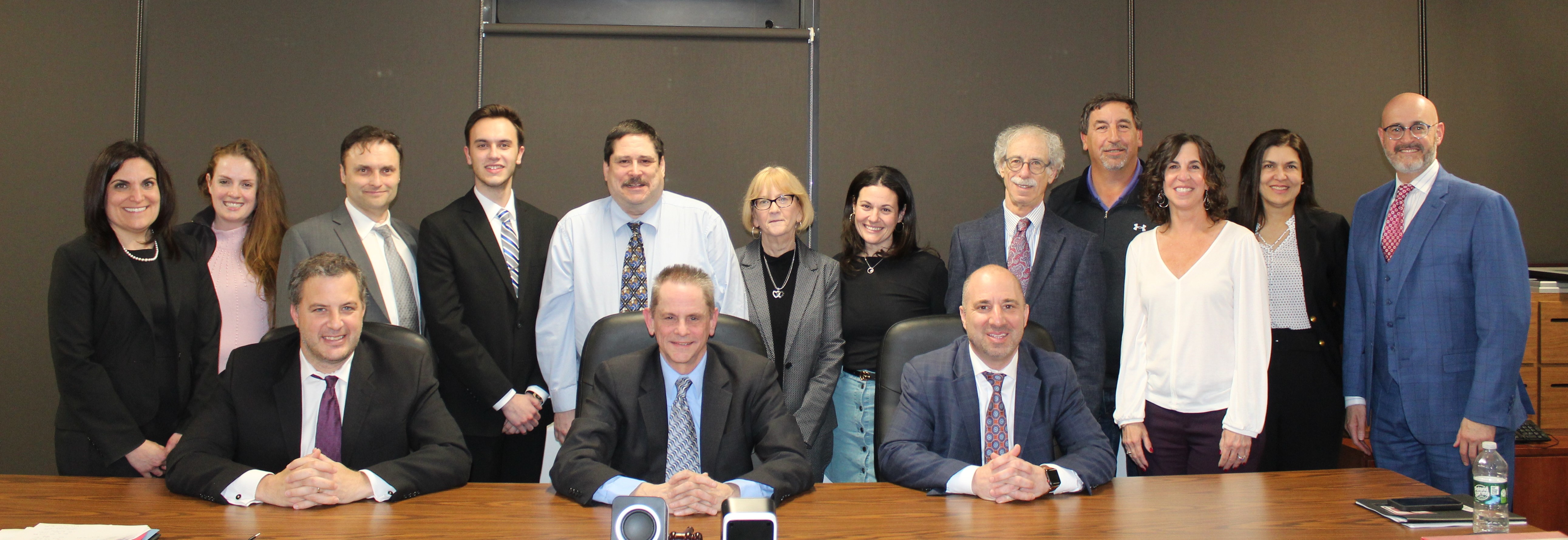 group picture of Fair Lawn Board of Education Trustees and Central Office Administration