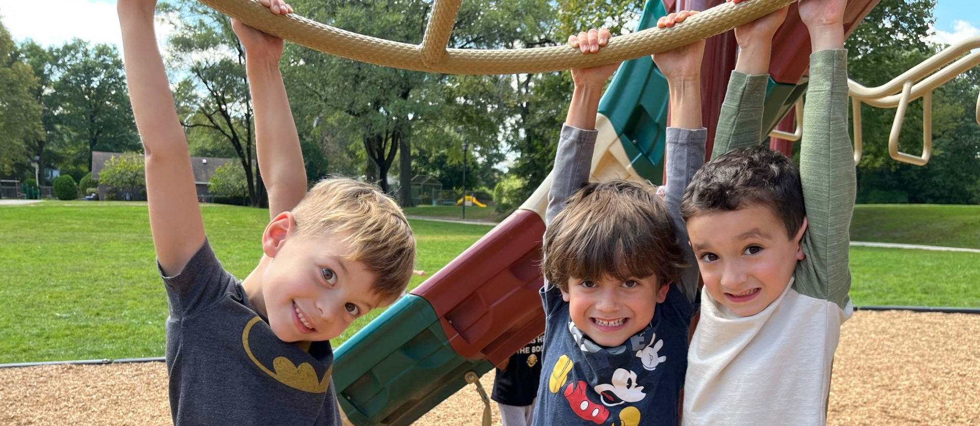 students at playground