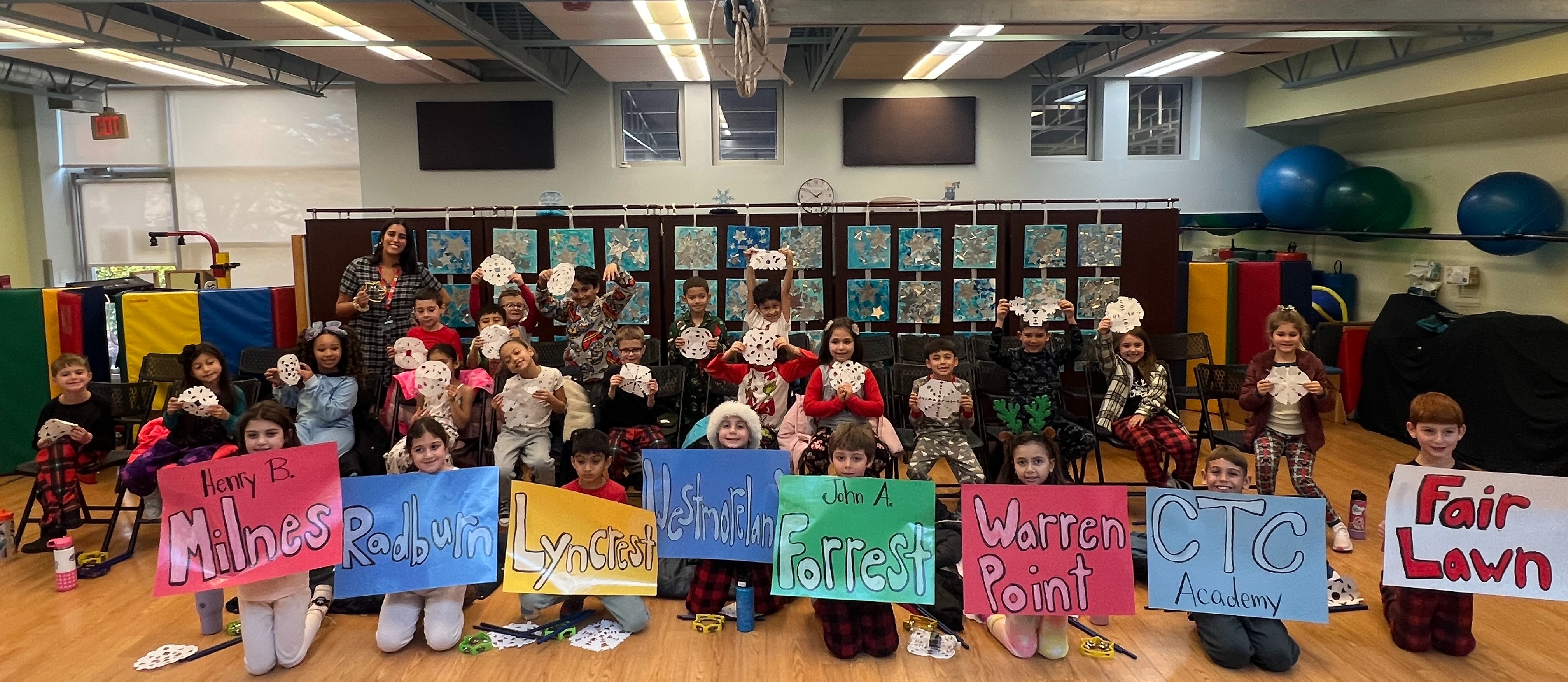 2nd graders at CTC putting on a winter concert