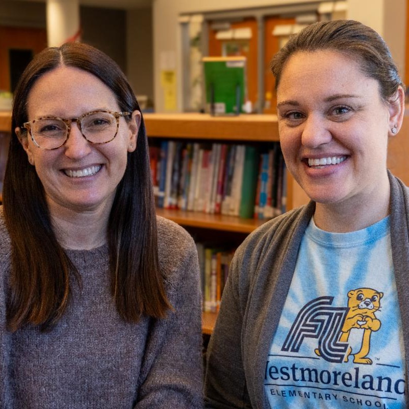 teachers of the year- Mrs. Tyler Clarke and Mrs. Nicole Spinelli