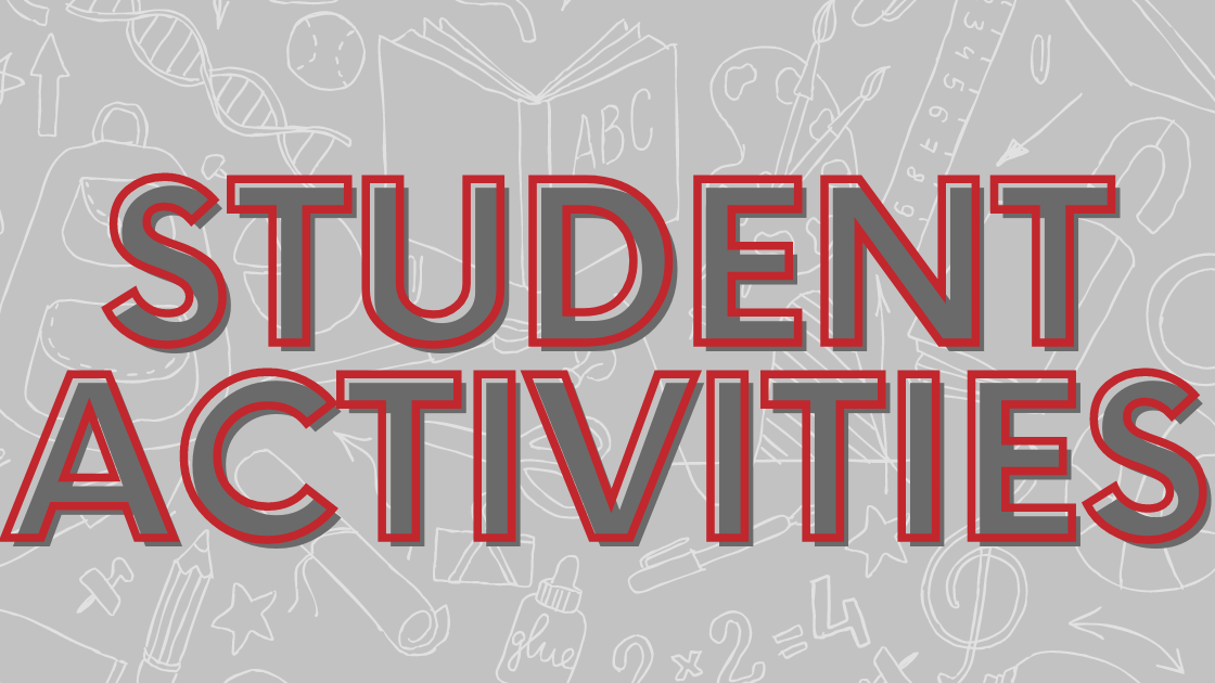 Student Activities in red and gray