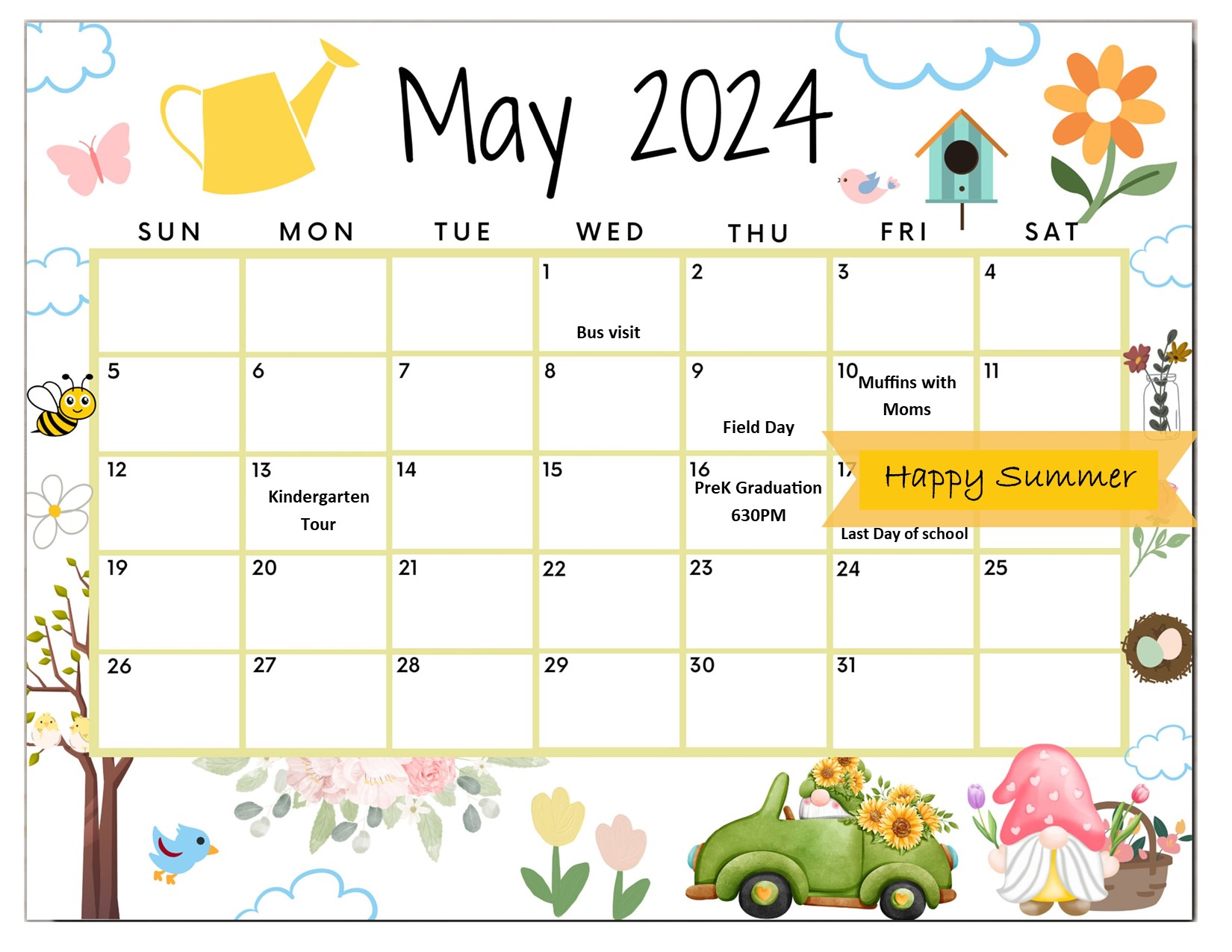 May Calendar