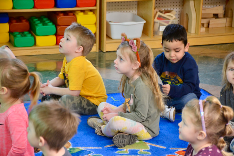 Students in preschool class