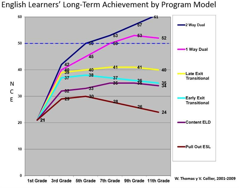 Dual immersion chart