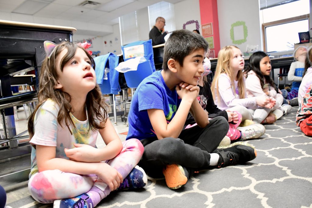 Students in a classroom