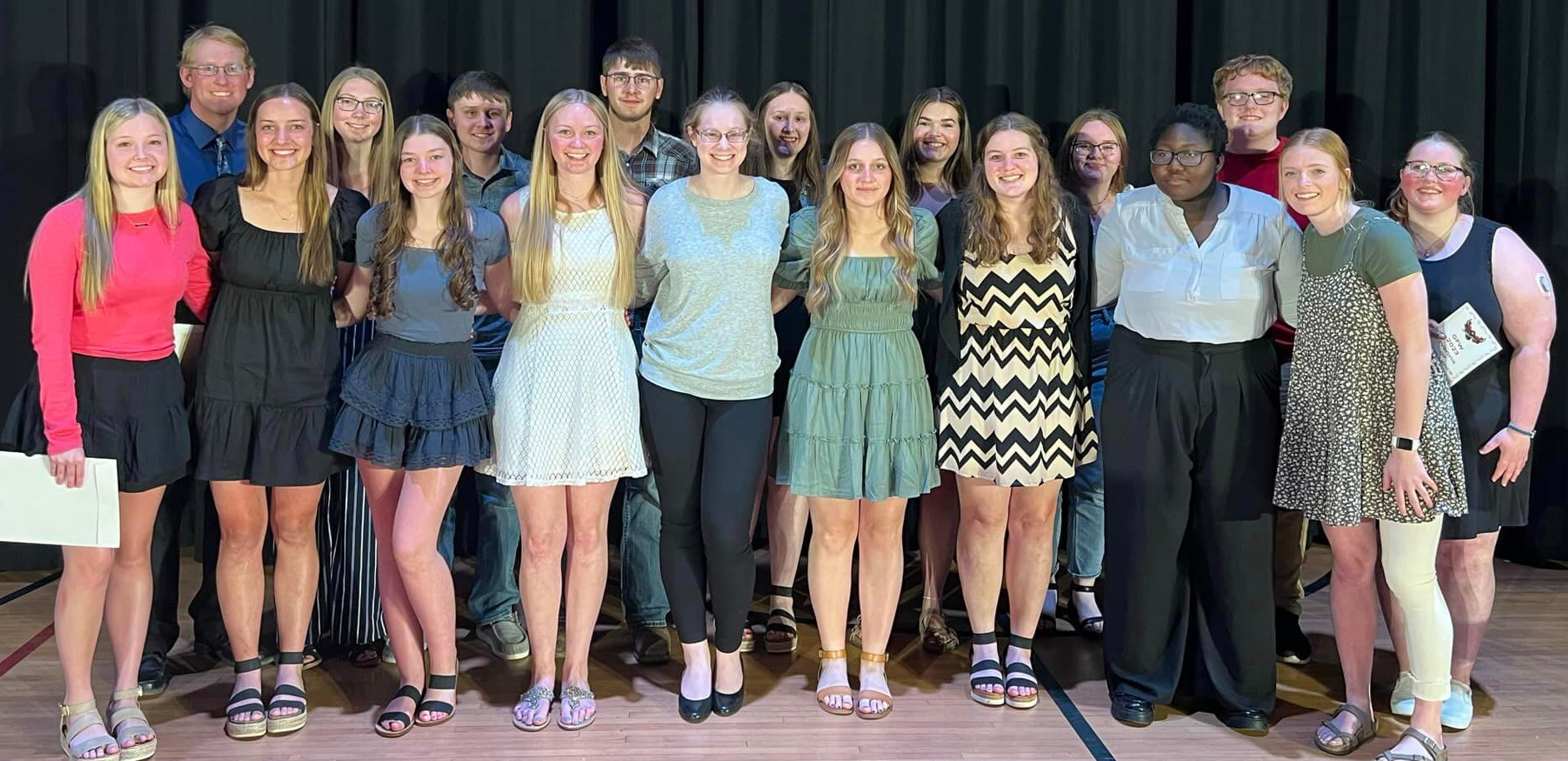 Students at Evening of Excellence ceremony