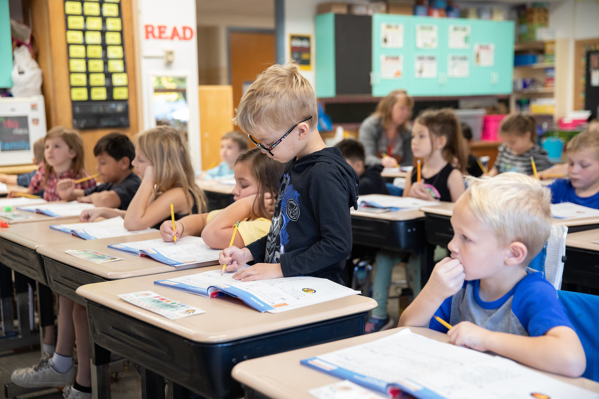 Students at their desks