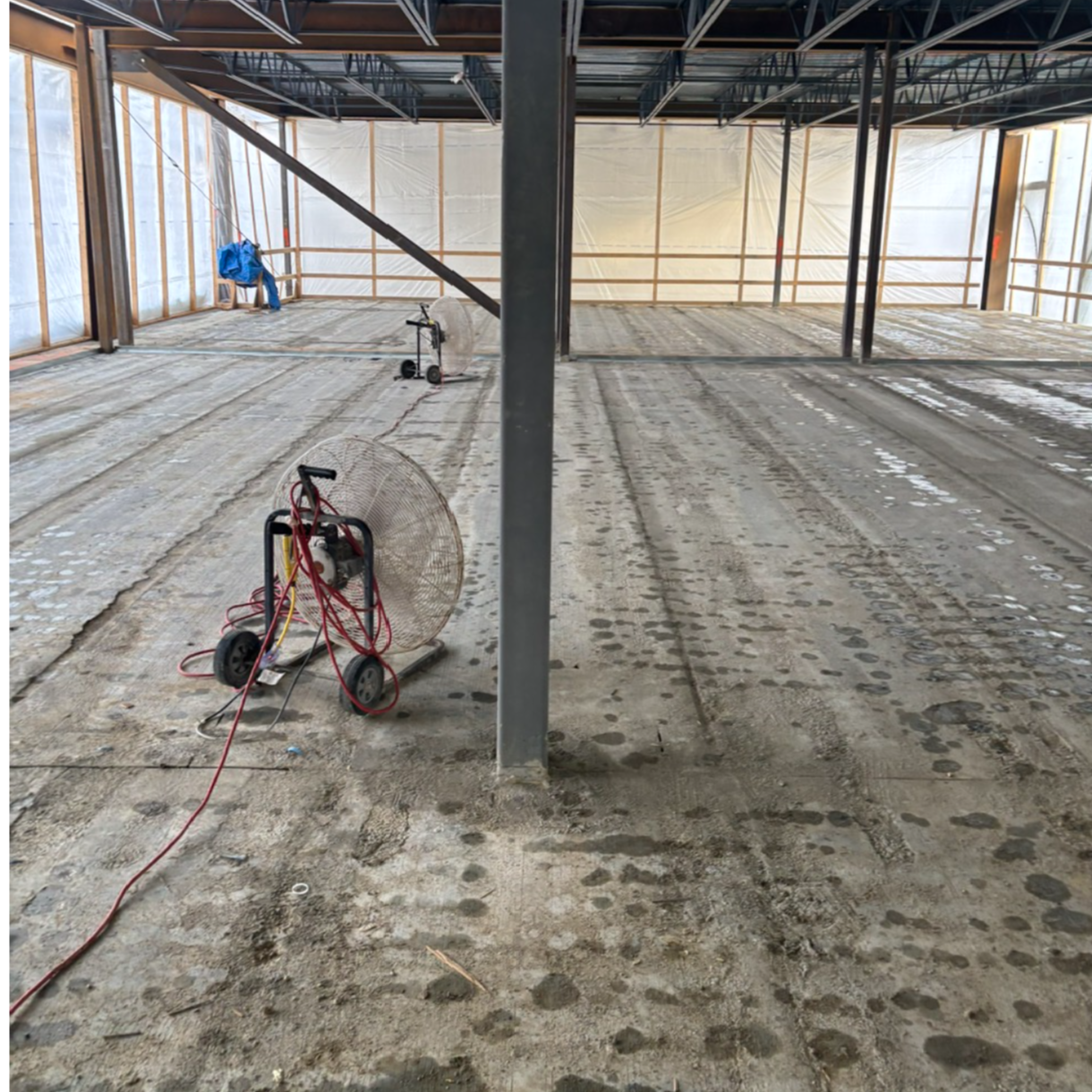 MS/HS Second Floor Prepped for Concrete