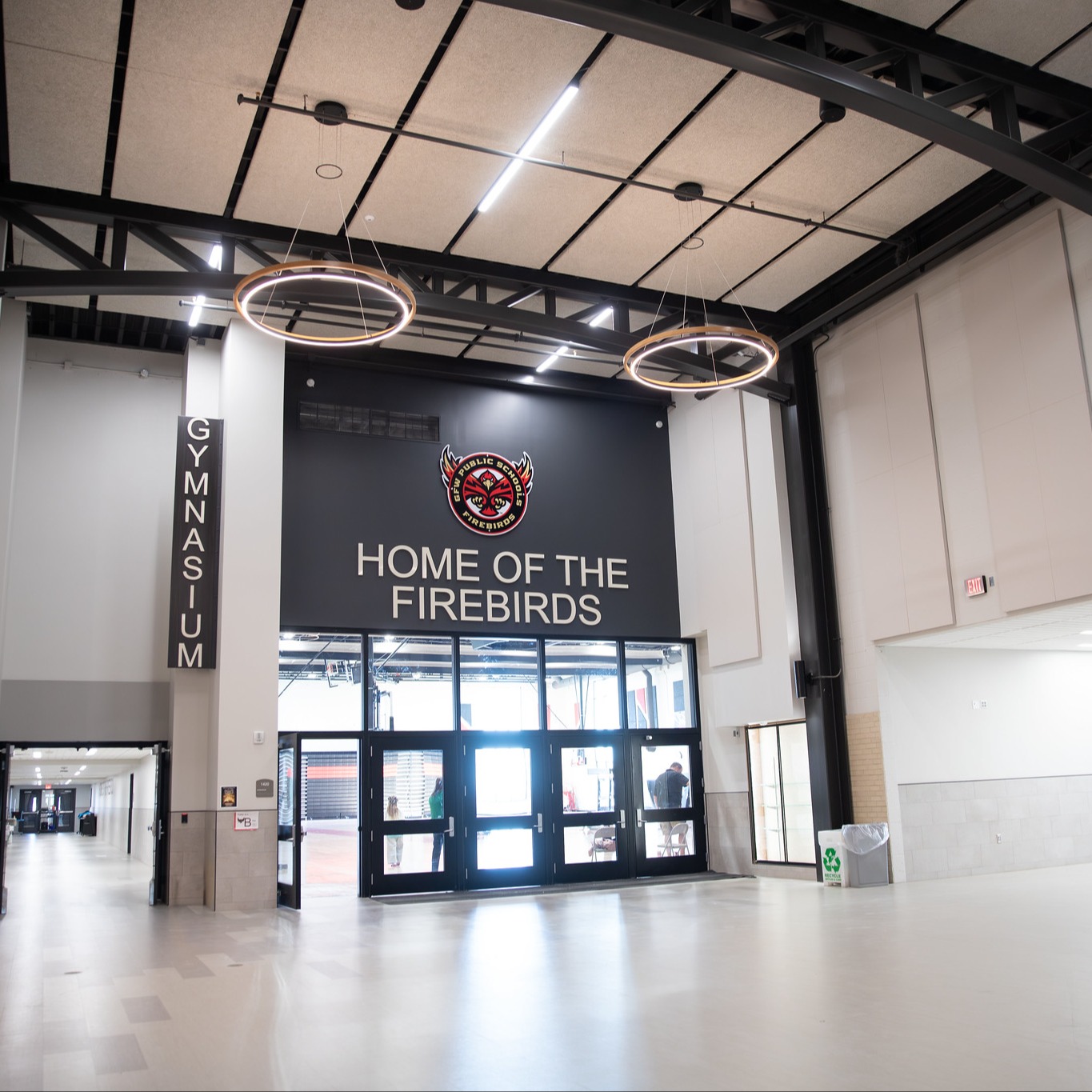 Interior view of new school 