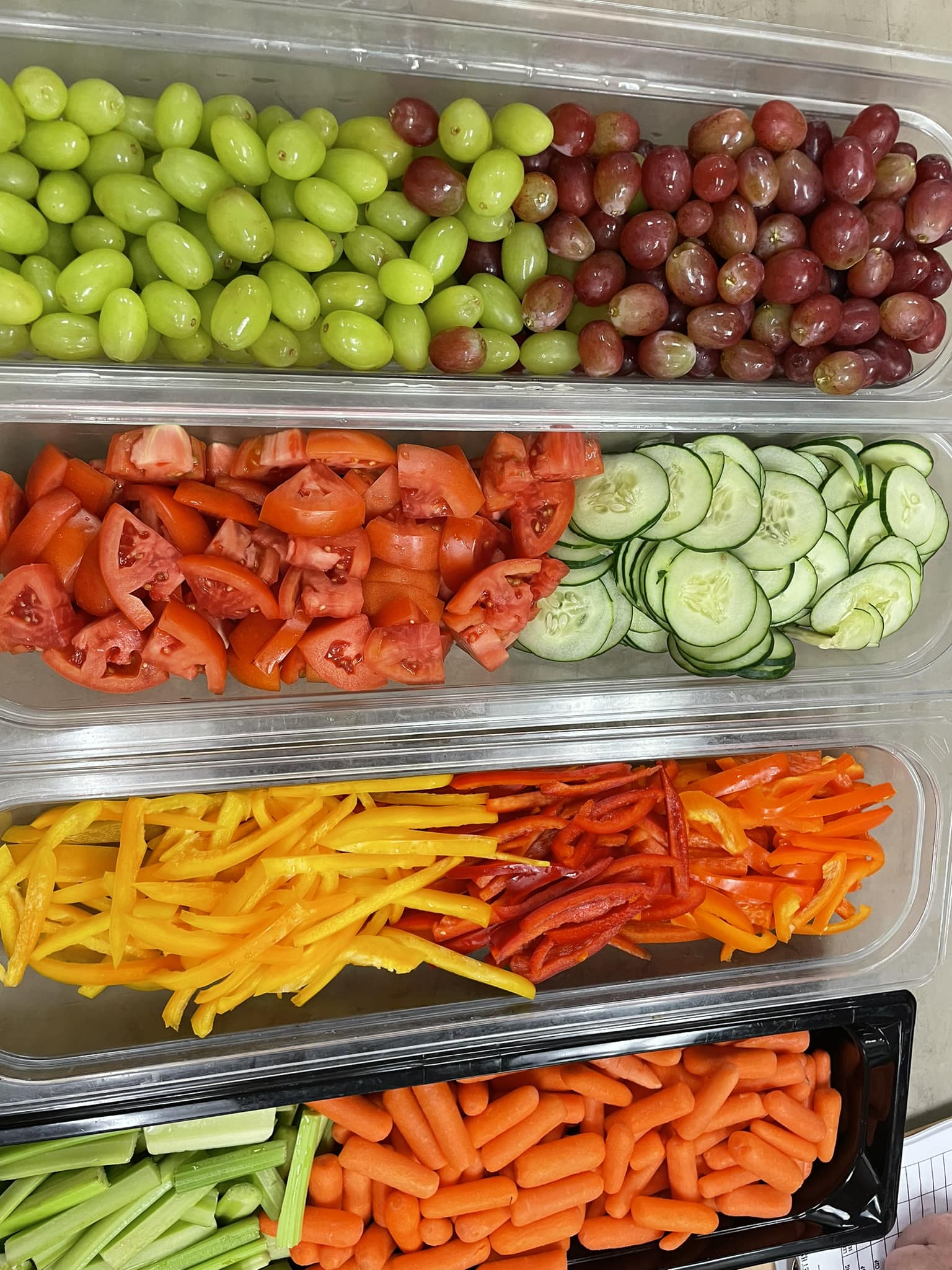 fresh veggies and fruit
